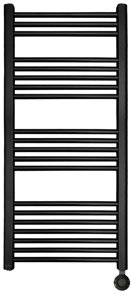 TN Black Towel Rail 500w Image