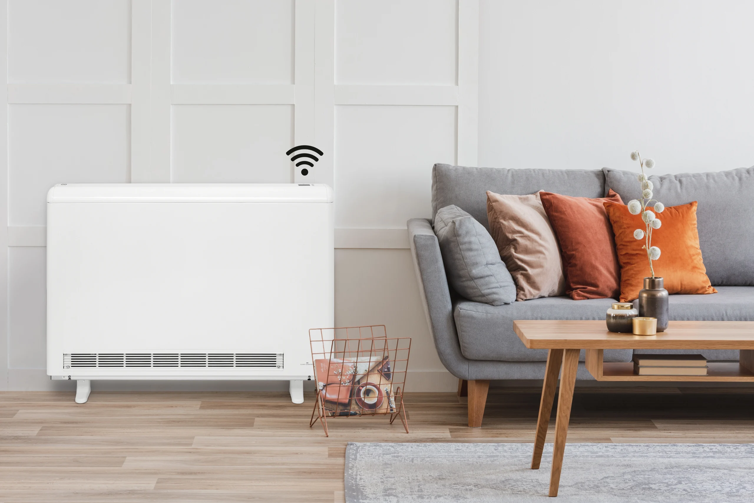 ECOHHR PLUS in Living room, next to couch