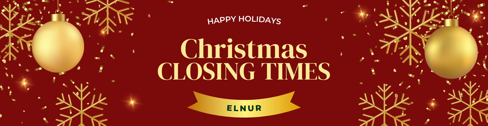 Check out our Christmas closing times